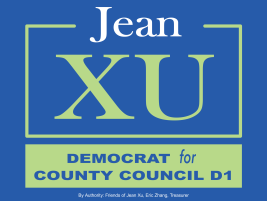 Jean Xu- Democrat for County Council D1